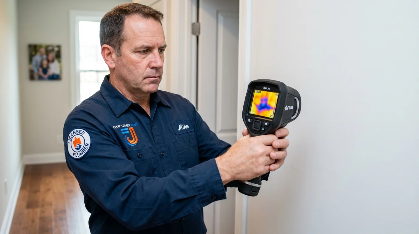 Thermal imaging leak detection by Johns Plumbing LLC in Vincennes